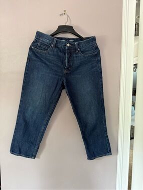Old Navy Women's Dark Blue Straight Leg Jeans